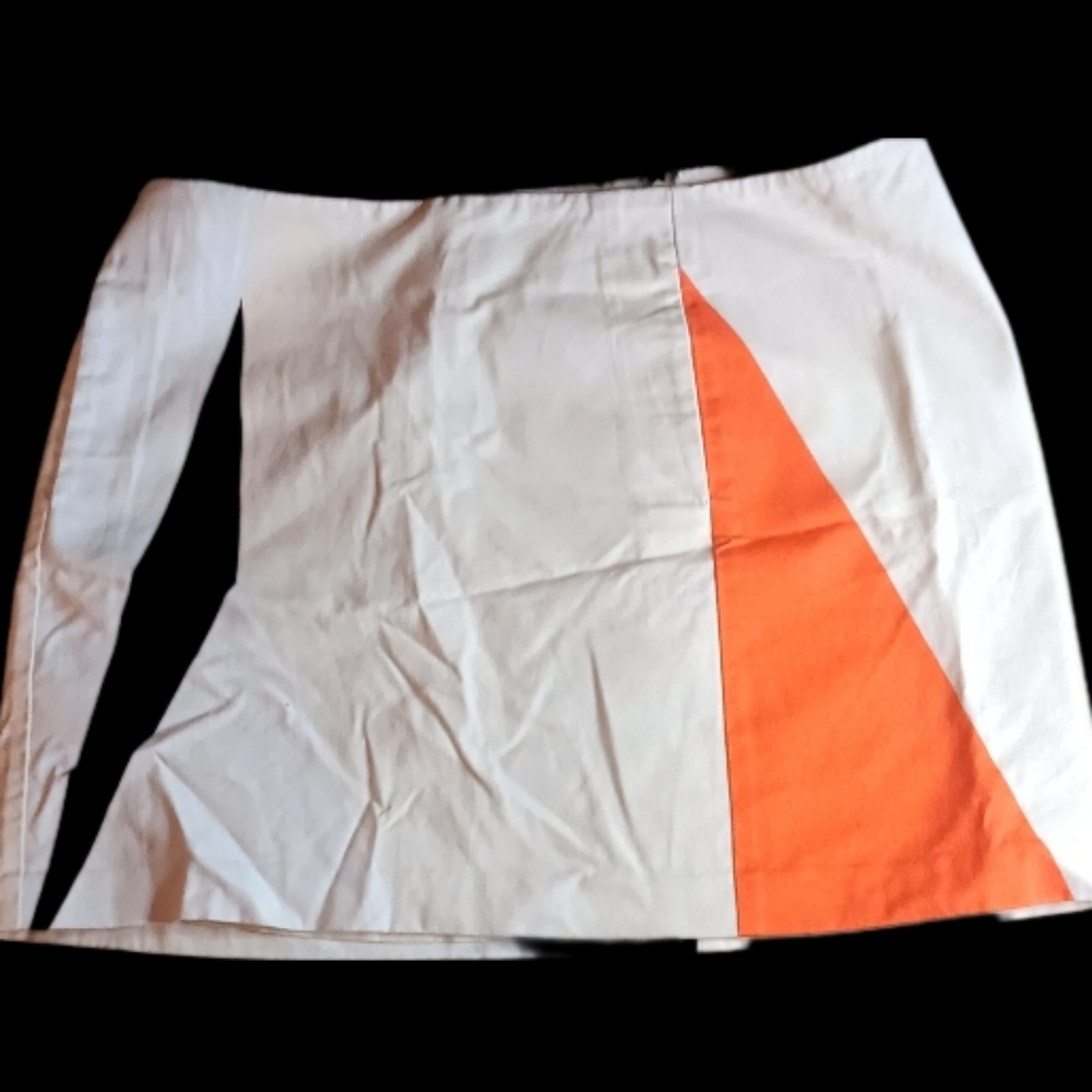 JOE FRESH MULTICOLORED GEOMETRICAL DESIGN SKIRT